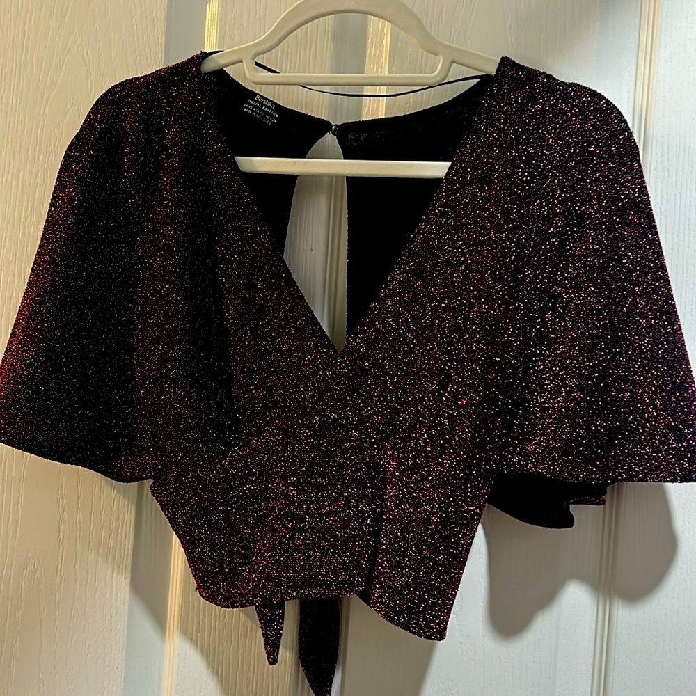 Bershka purple blouse